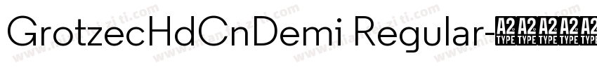 GrotzecHdCnDemi Regular字体转换